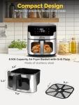MIRASTON 8.5QT Smart Touch Air Fryer