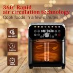 WHUTO 6.2QT Air Fryer with Touchscreen Controls