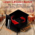 WHUTO 6.2QT Air Fryer with Touchscreen Controls