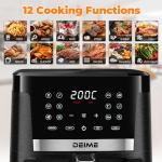 DEIME 7.5 QT Oilless Air Fryer with Presets