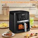 DEIME 7.5 QT Oilless Air Fryer with Presets