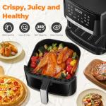 DEIME 7.5 QT Oilless Air Fryer with Presets