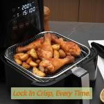 Stackable 3-Piece Stainless Steel Air Fryer Racks