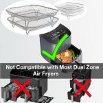 Stackable 3-Piece Stainless Steel Air Fryer Racks