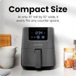 Chefman 2 Qt Mini Digital Air Fryer – Grey