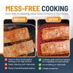 Silicone Air Fryer Liners 3-Pack - Easy Clean