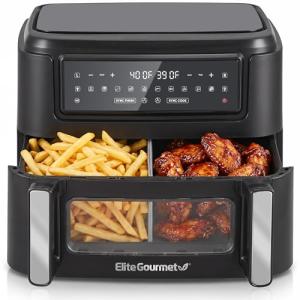 Elite Gourmet 11QT Dual Zone Air Fryer