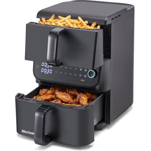 Elite Gourmet 10.5 Qt Dual Air Fryer