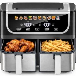 Simple Deluxe 9.5-Qt Dual Basket Air Fryer