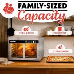 Gourmia 37 Qt French Door Air Fryer Oven