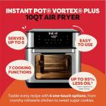 Instant Pot 10QT Air Fryer with 7 Cooking Functions