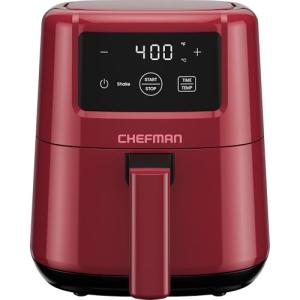 Chefman 2 Qt Compact Digital Air Fryer – Red