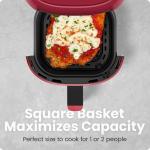 Chefman 2 Qt Compact Digital Air Fryer – Red