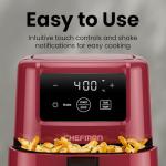 Chefman 2 Qt Compact Digital Air Fryer – Red