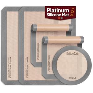 Sopito Non-Stick Silicone Baking Mats Set of 5