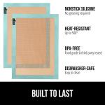Reusable Nonstick Silicone Baking Mats, 2-Pack