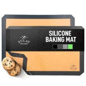 Zulay Kitchen Reusable Silicone Baking Mats - 2-Pack