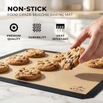 Zulay Kitchen Reusable Silicone Baking Mats - 2-Pack