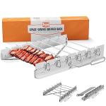 Stainless Steel Kabob Skewer Rack with Rotating Skewers