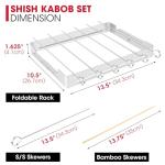 Unicook Stainless Steel BBQ Shish Kabob Set