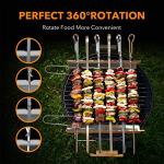 BearMoo Stainless Steel BBQ Skewers Set of 6