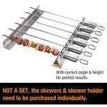Stainless Steel Kabob Skewers Rack Set of 2