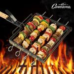 Camerons BBQ Skewer Rack Set with Handle & Skewers