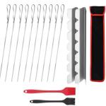 Fengzhe 17-Inch Stainless Steel BBQ Skewers Set