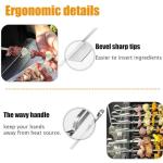 Fengzhe 17-Inch Stainless Steel BBQ Skewers Set