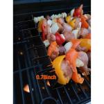 Stainless Steel Kabob Skewers Rack Set of 2