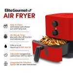 Elite Gourmet 1.1 Quart Personal Air Fryer
