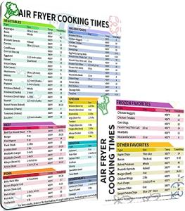 Air Fryer Cooking Times Magnetic Cheat Sheet
