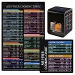 Air Fryer Cooking Times Magnetic Cheat Sheet Set