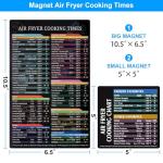 Air Fryer Cooking Times Magnetic Cheat Sheet Set