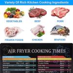 Air Fryer Cooking Times Magnetic Cheat Sheet Set