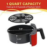 Elite Gourmet 1.1 Quart Personal Air Fryer