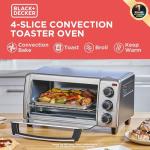 BLACK+DECKER 15.5" Silver Toaster Oven Air Fryer