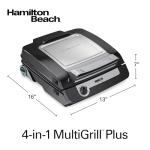 Hamilton Beach 4-in-1 Indoor Grill & Griddle Combo