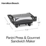 Hamilton Beach Panini Press and Indoor Grill