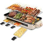 Pukomc 2-in-1 Smokeless Indoor Grill & Air Fryer