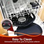 Elite Gourmet 14" Indoor Electric Grill - Black