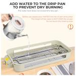 Pukomc 2-in-1 Smokeless Indoor Grill & Air Fryer