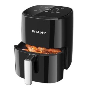 RAMJOY 3.8 Quart 8-in-1 Air Fryer Black