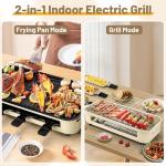 Pukomc 2-in-1 Smokeless Indoor Grill & Air Fryer