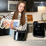 RAMJOY 3.8 Quart 8-in-1 Air Fryer Black