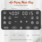 8 Qt Air Fryer with Clear Window & 8 Presets