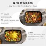 10-Quart 8-in-1 Programmable Multi-Cooker with Grill Pan