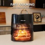 RAMJOY 3.8 Quart 8-in-1 Air Fryer Black