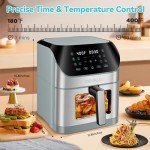 DEIME 8.5 QT Electric Air Fryer with 10 Presets