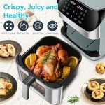 DEIME 8.5 QT Electric Air Fryer with 10 Presets